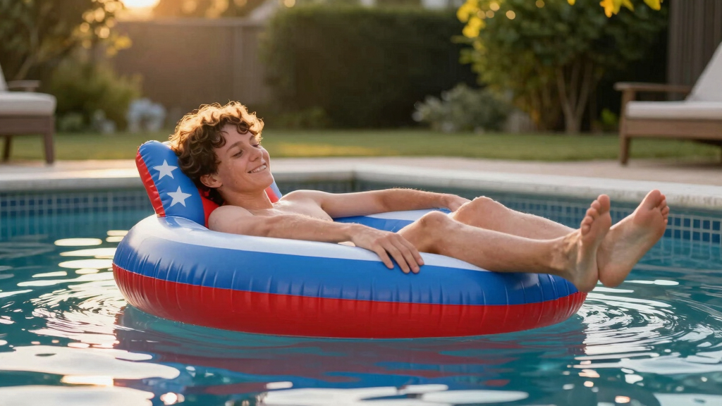 patriotic inflatable pool floats