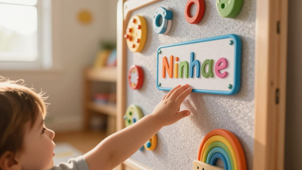 personalized busy board with name