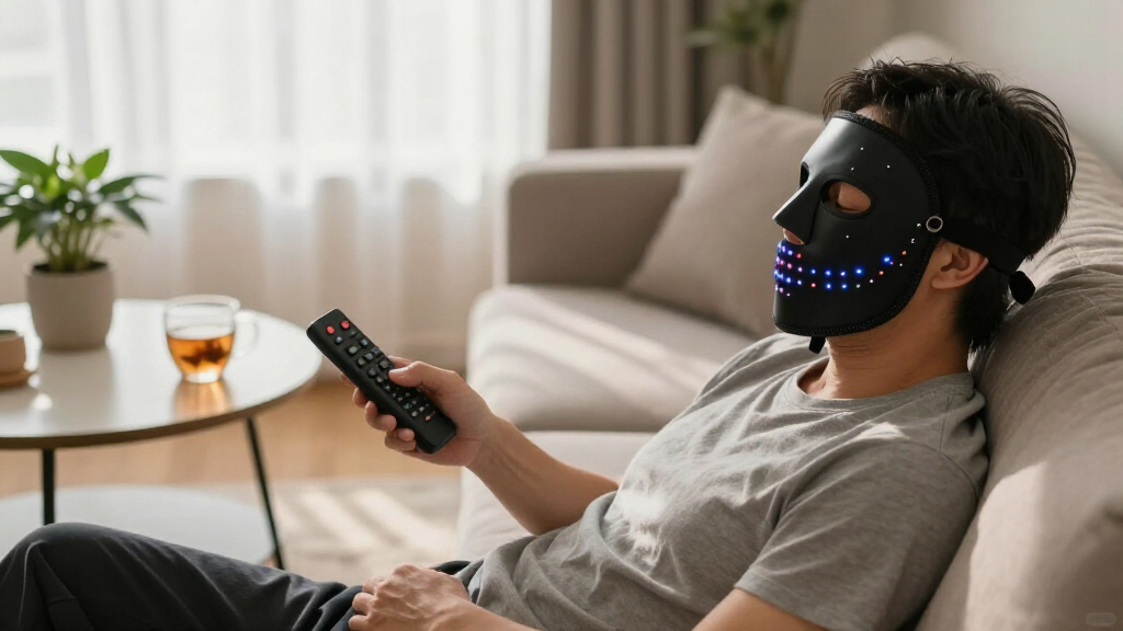 best led mask with remote control