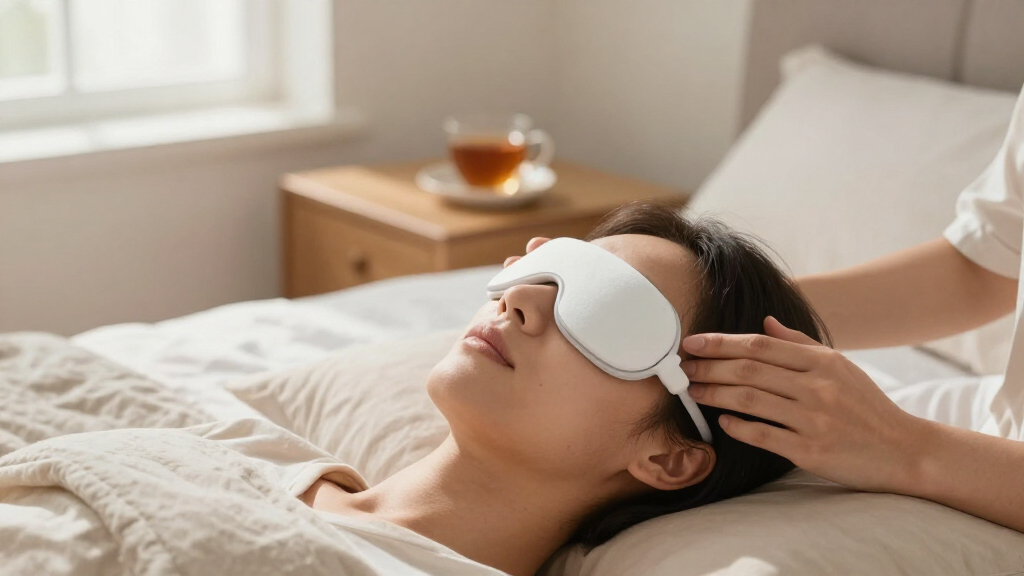hot and cold eye massager device