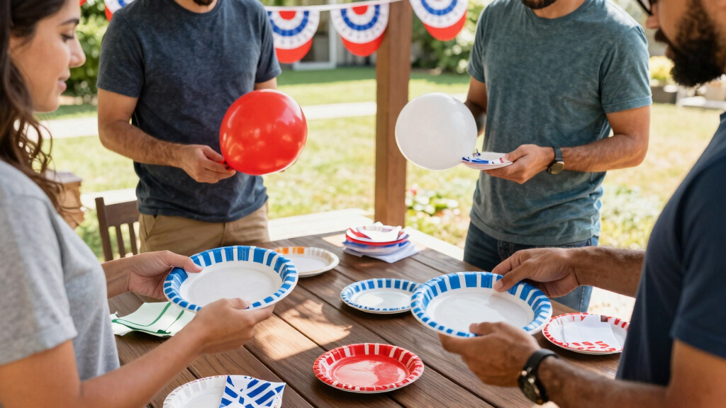 patriotic outdoor party supplies