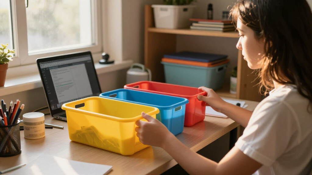 desk organization bins for students