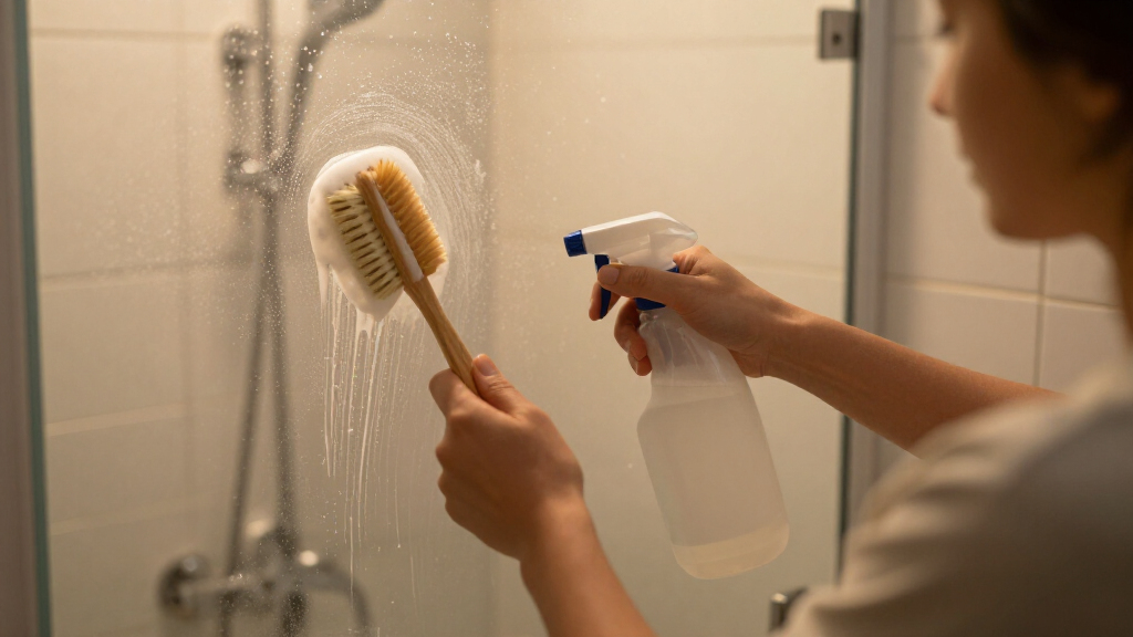 way to clean a shower