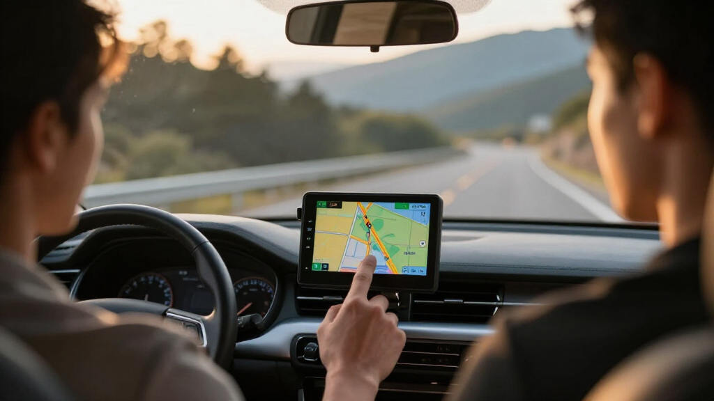 gps navigation unit for road trips