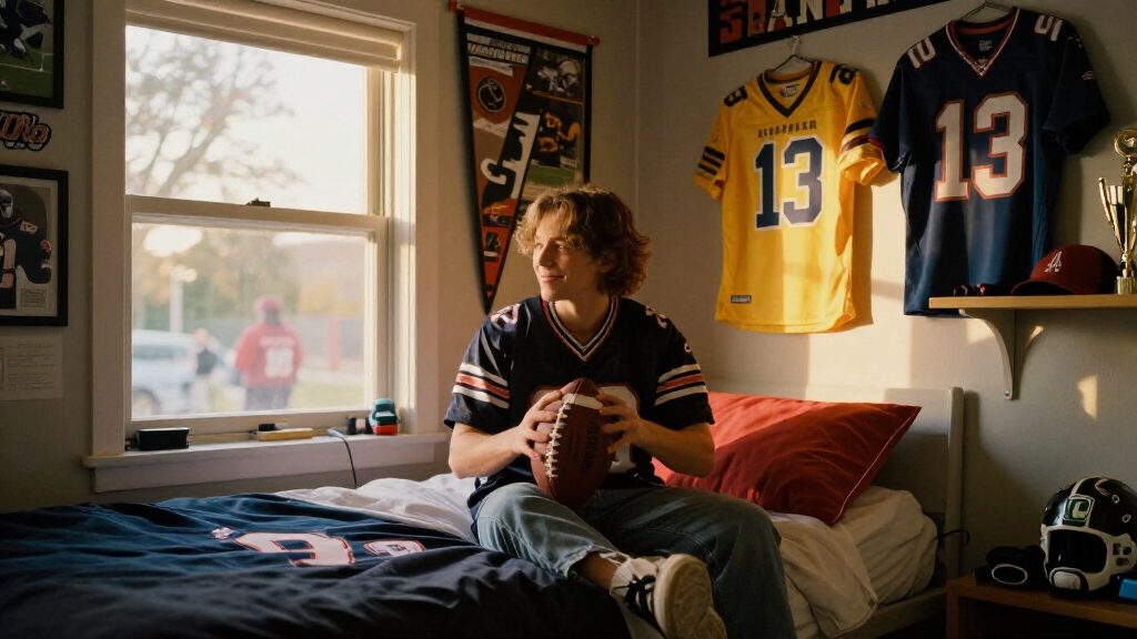 sports fan dorm room decor