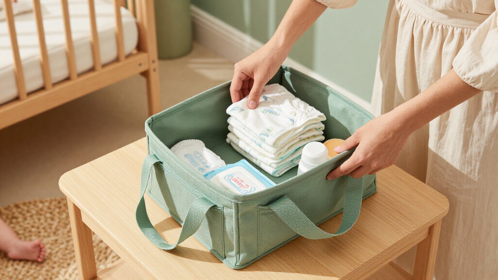 portable diaper caddies and organizers