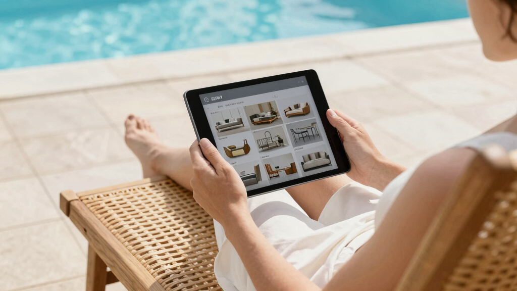 outdoor poolside furniture
