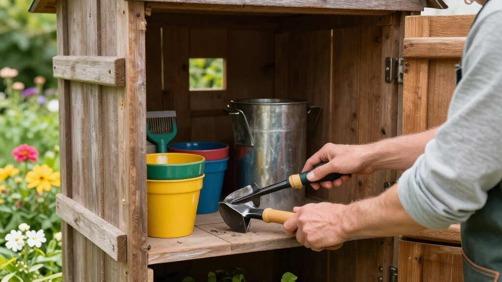 outdoor storage shed for garden