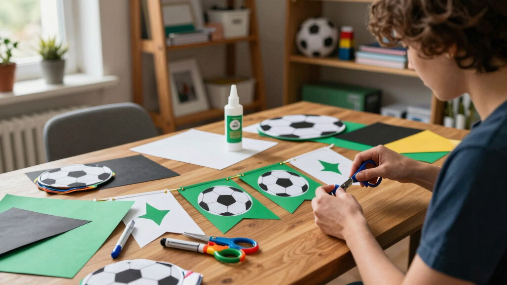 soccer fan arts and crafts supplies