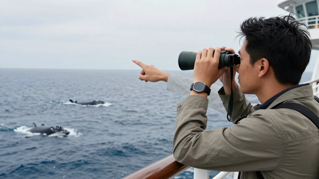 spots on cruise ship for whales