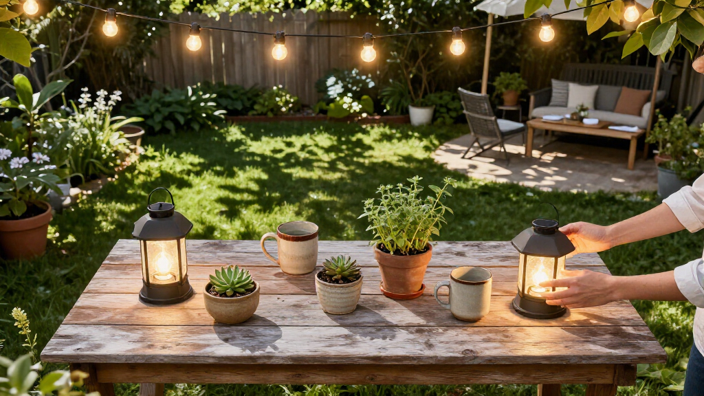 outdoor garden lighting sets