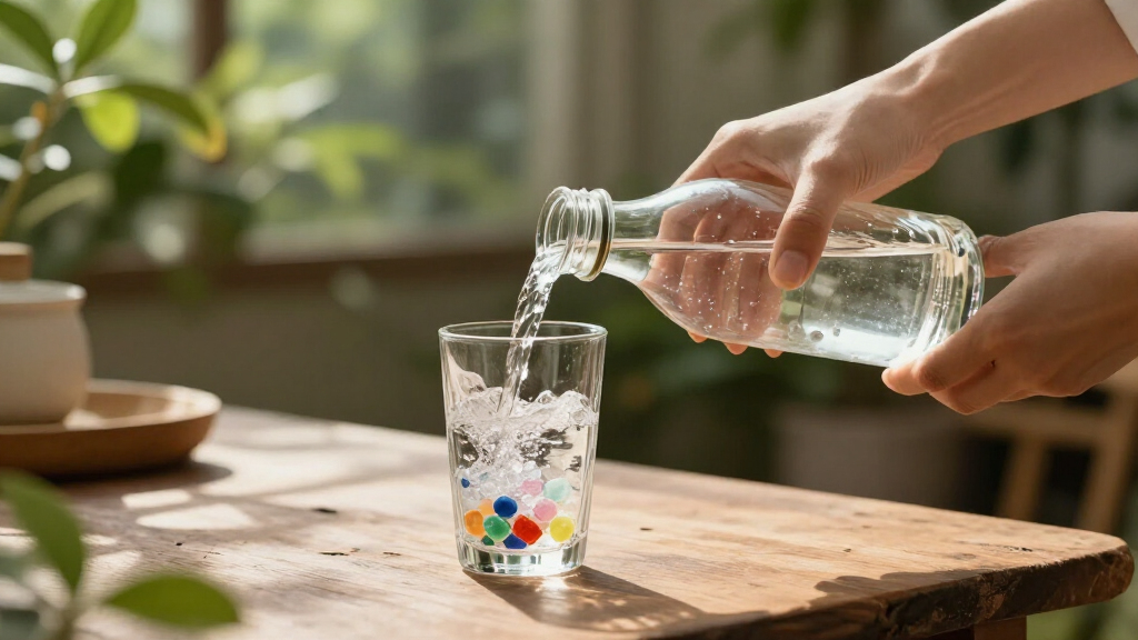 crystal infused water bottle