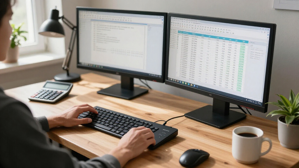 best USB-C KVM switch for bookkeeping office
