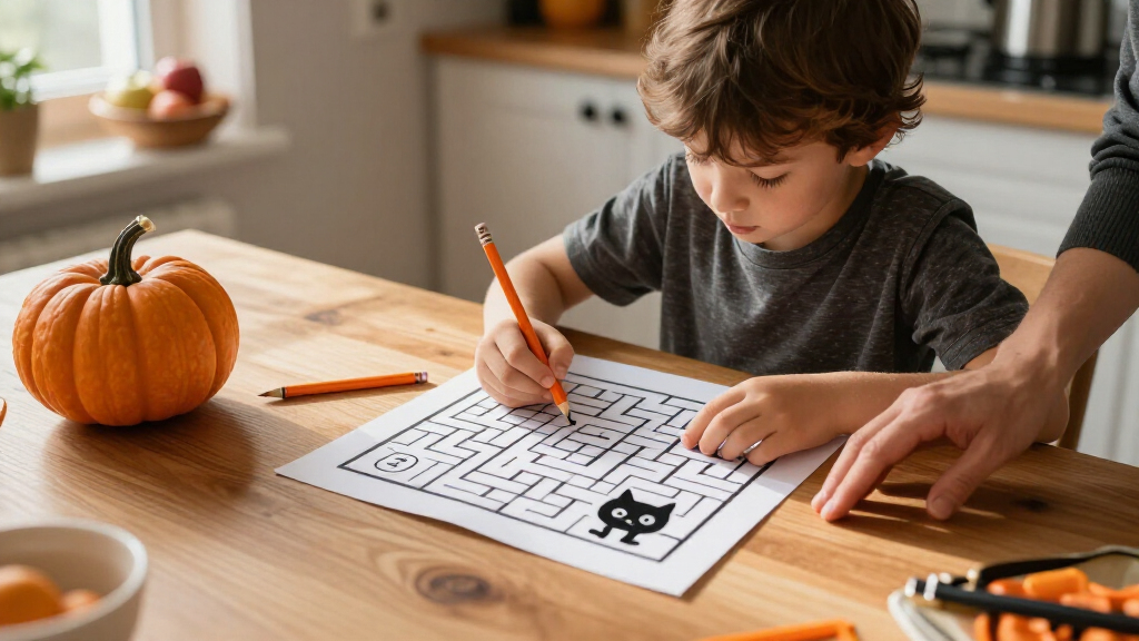 educational Halloween activity books