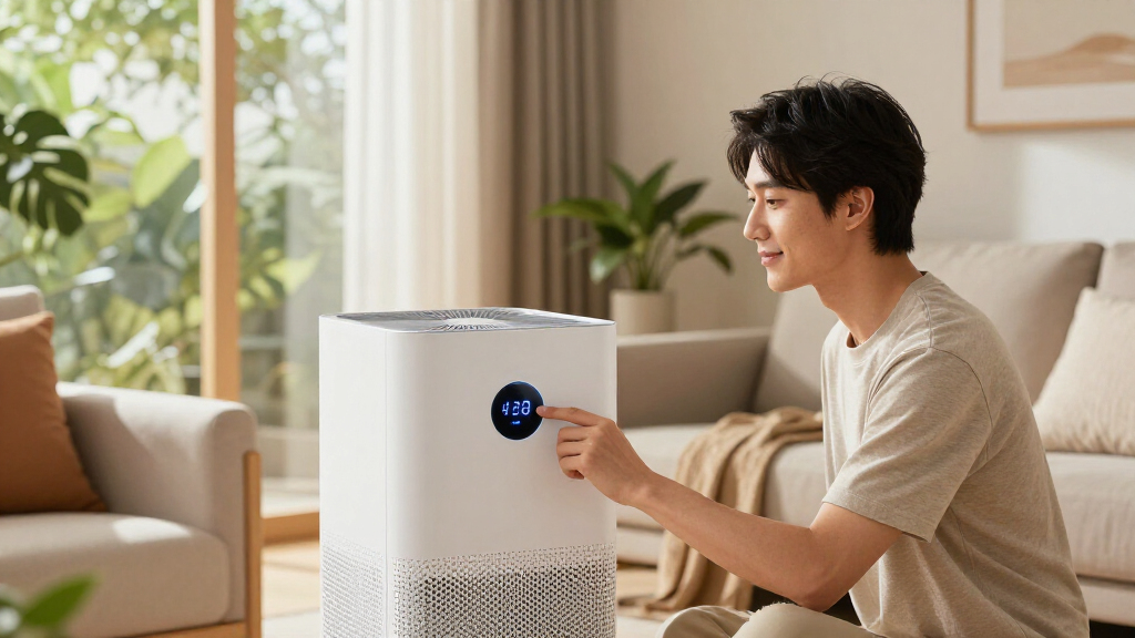 smart air purifier with air quality sensor