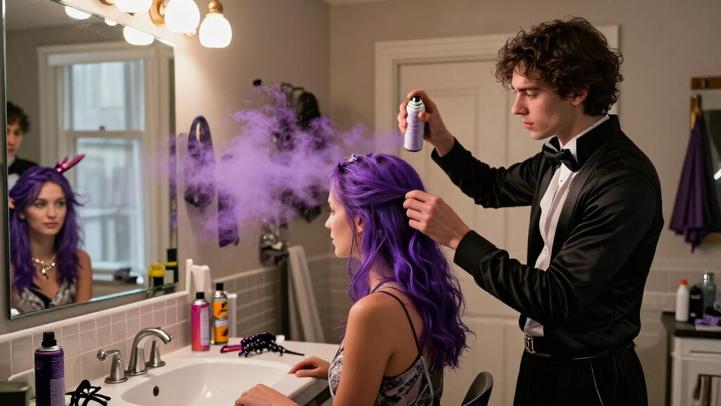 Halloween temporary hair color sprays