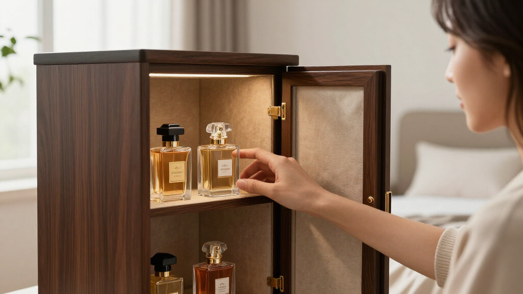 best luxury fragrance storage cabinet