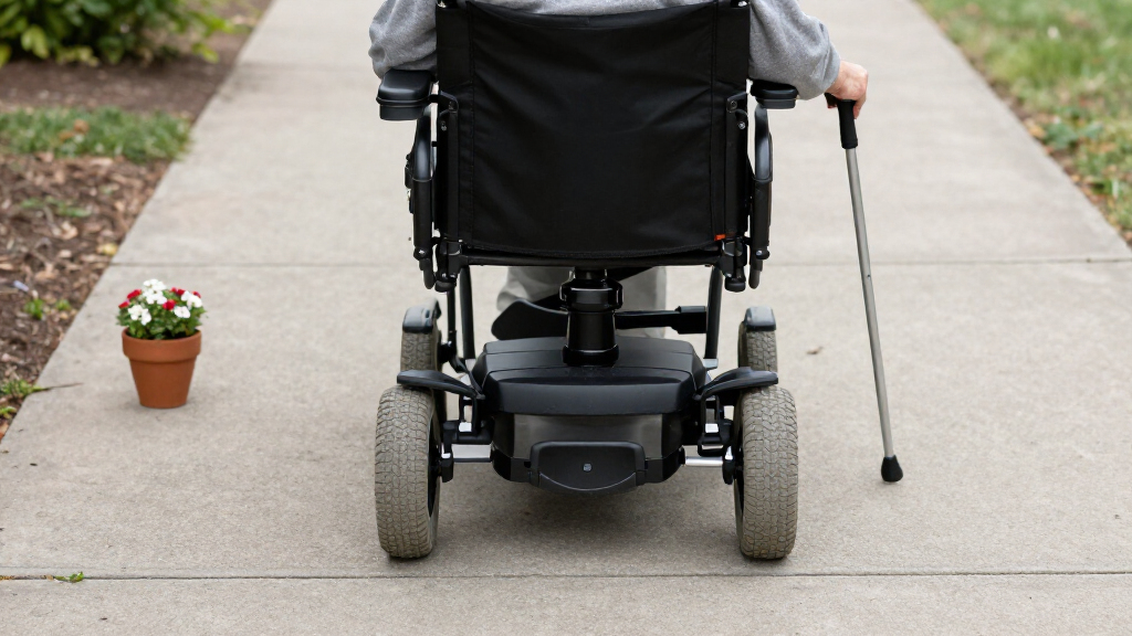 power wheelchair for rough sidewalks and potholes