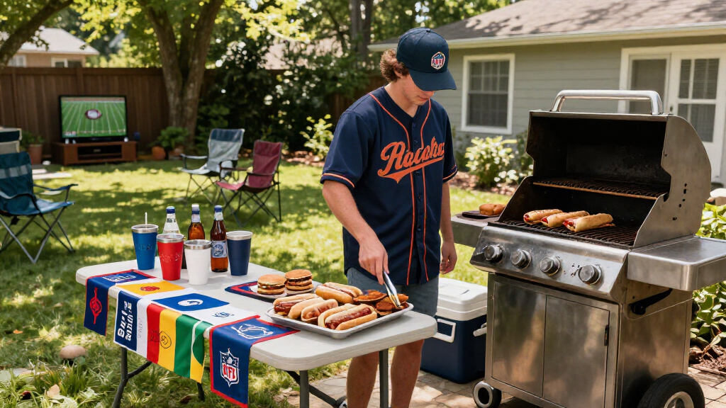 NFL tailgating team gear