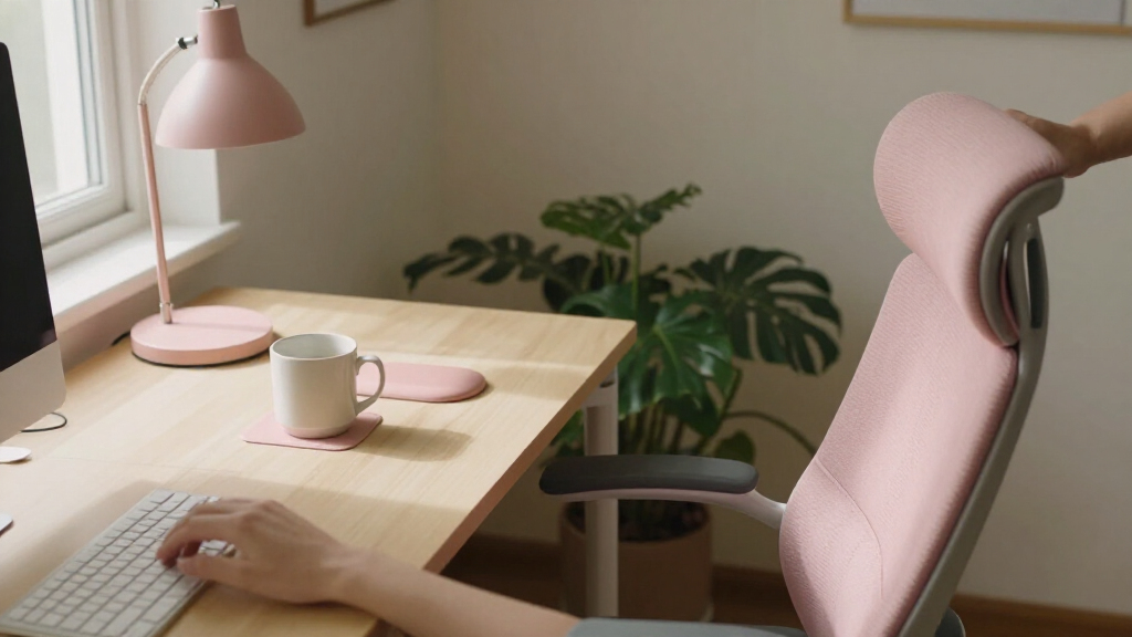 best pink home office accessories