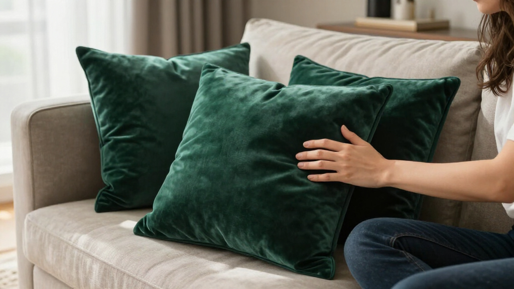luxury velvet throw pillows
