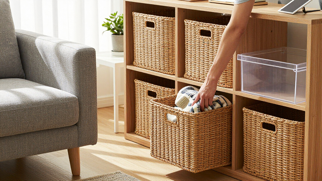best living room storage organizers
