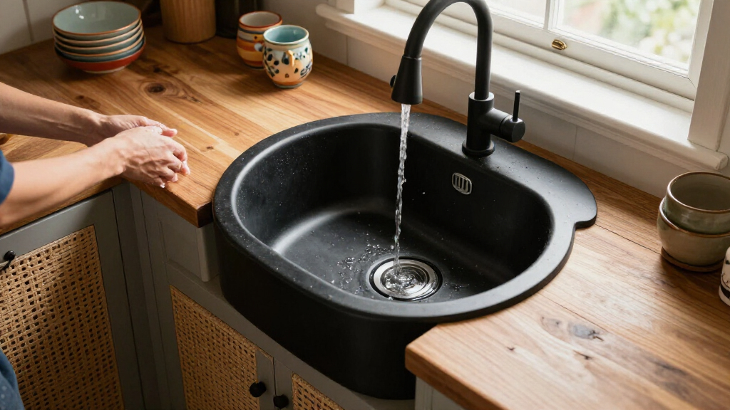 round kitchen sink boho