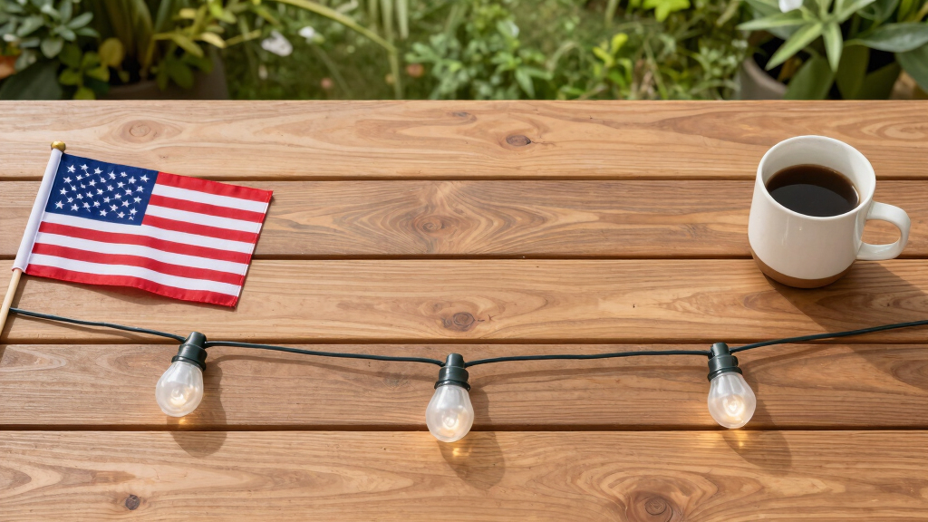 patriotic outdoor string lights