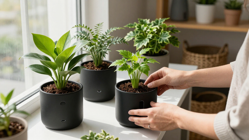 premium self watering plant pots to elevate your indoor garden