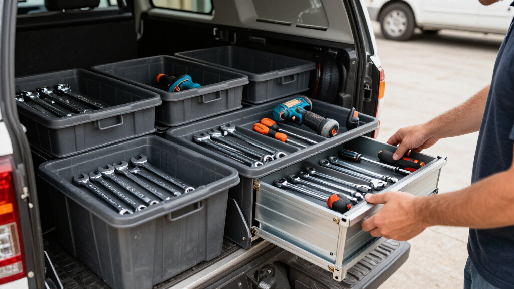 truck bed tool storage