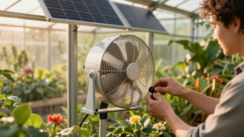 best solar-powered greenhouse exhaust fans