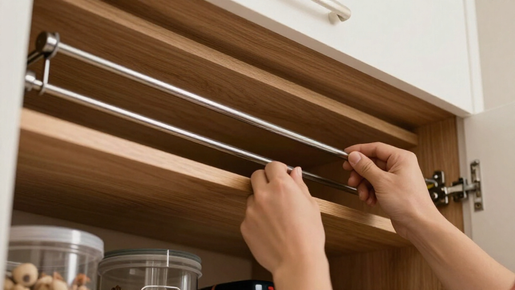 best tension rods for kitchen storage