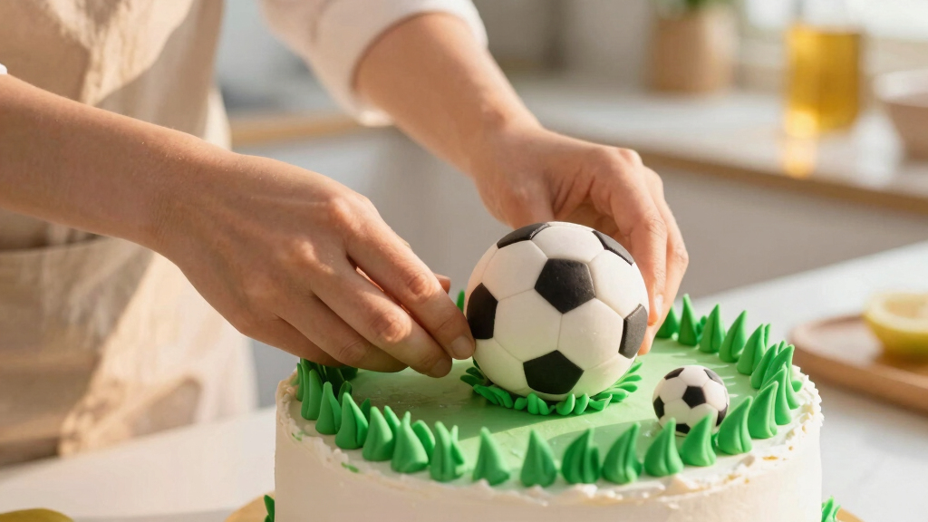 soccer-themed dessert decorations