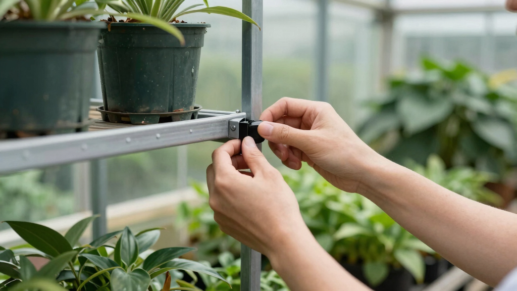 best adjustable plant racks for greenhouses