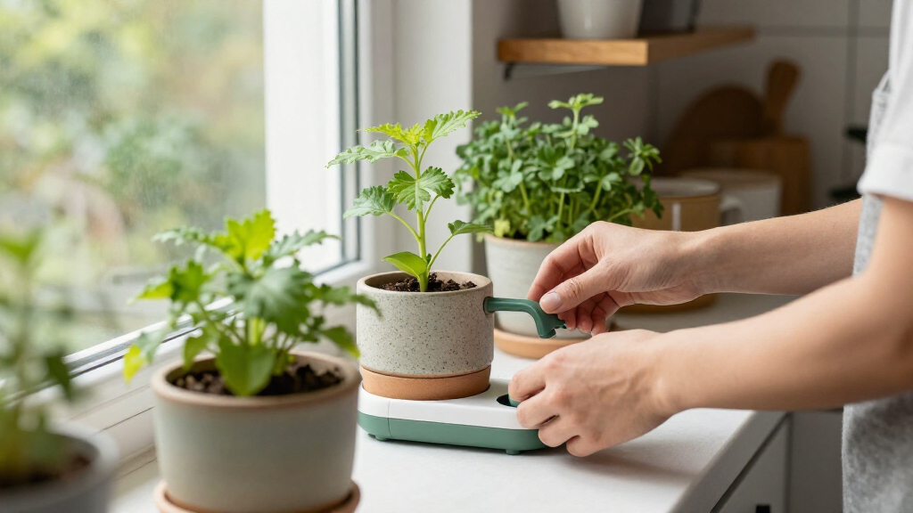 small self watering pots happy and hydrated