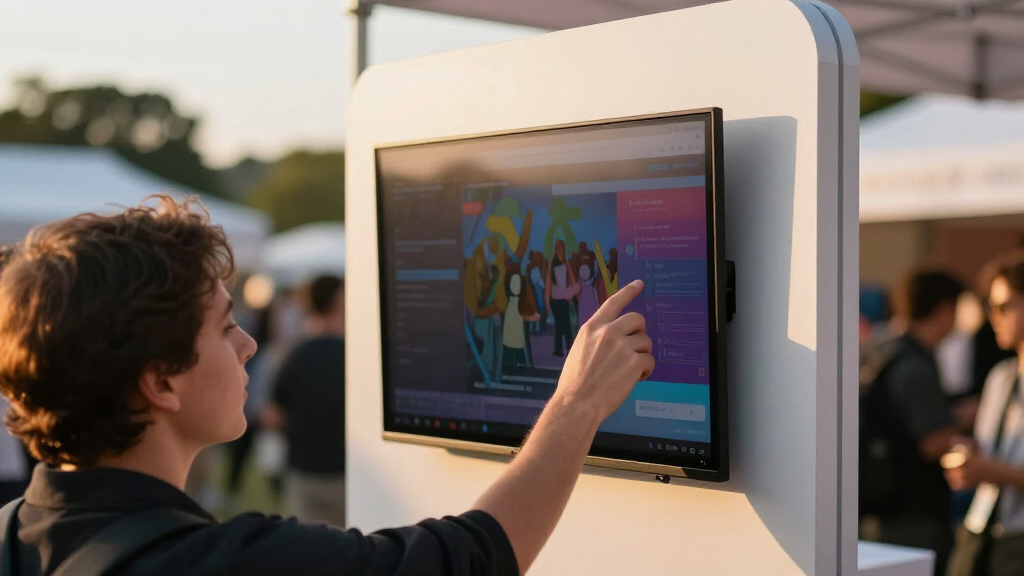 professional digital signage display for event displays