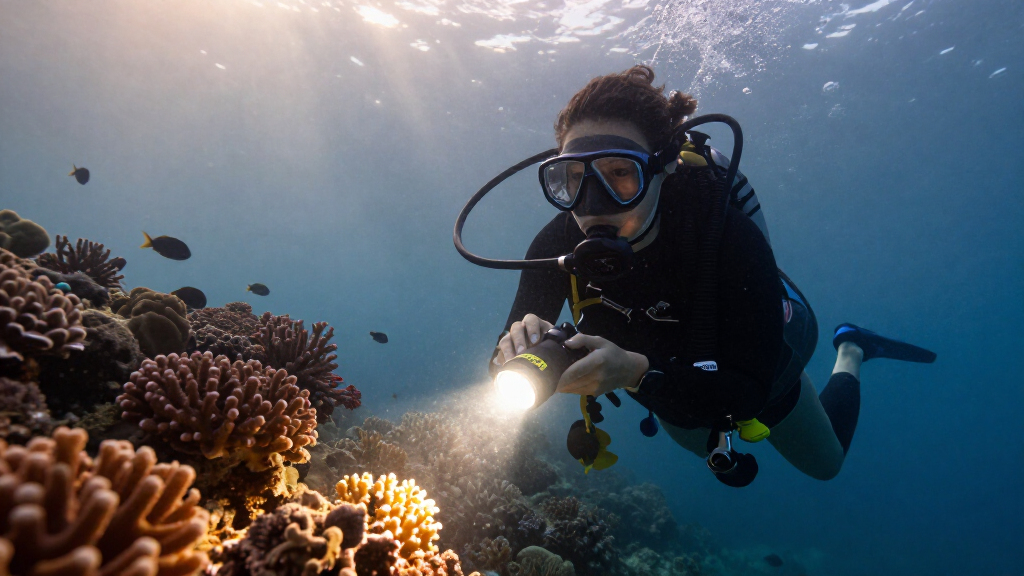 1000lumen scuba dive flashlight
