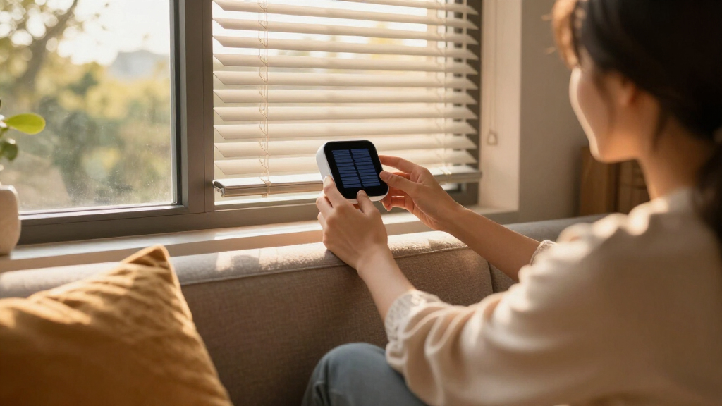 best smart blinds with solar charger