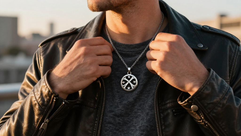 zodiac necklace for men stainless steel premium