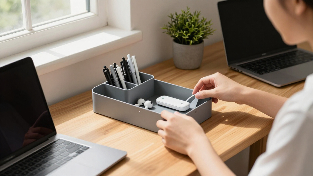 compact dorm desk organizers