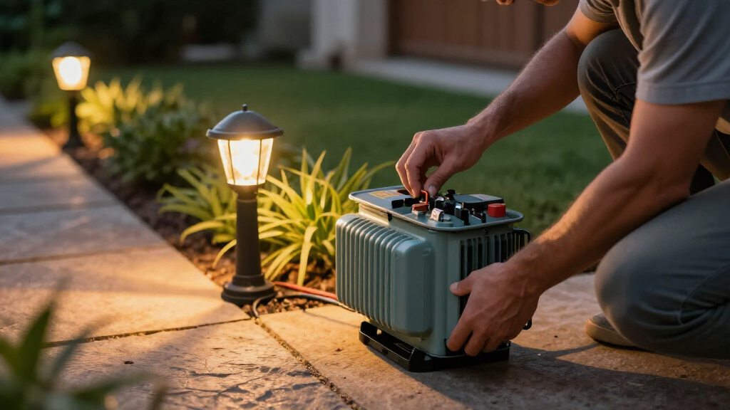 low voltage landscape lighting transformer
