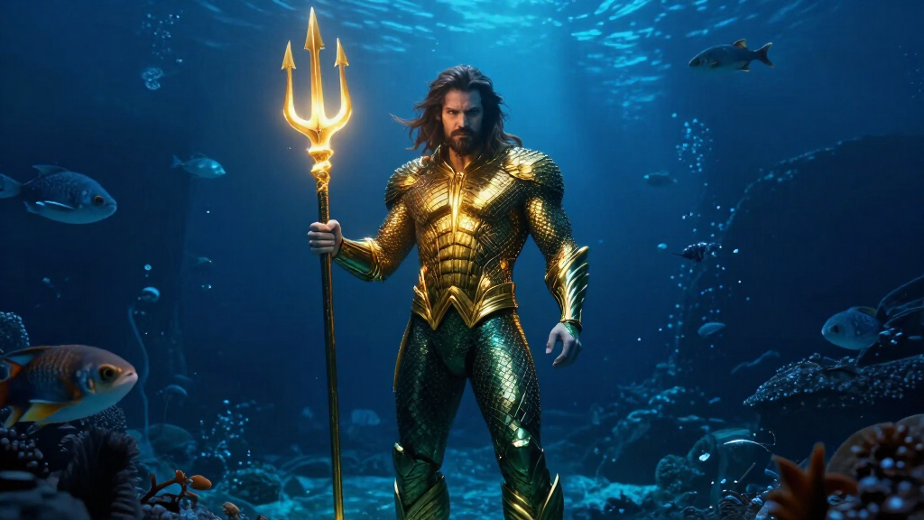 Aquaman underwater scene — Jason Momoa's most iconic franchise role