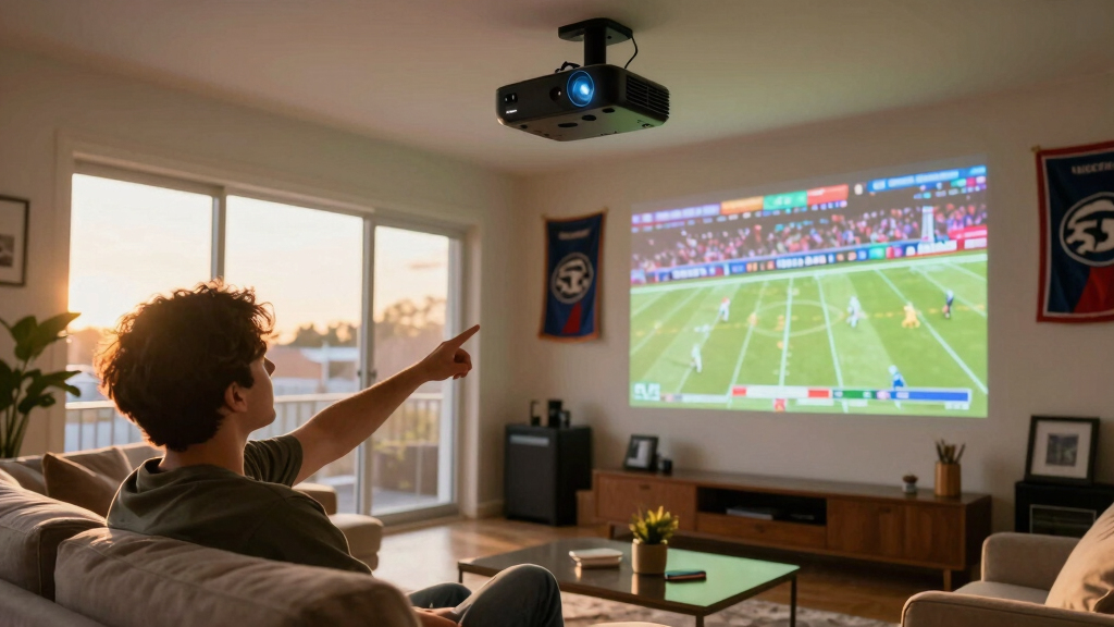 best short throw projector for Super Bowl room