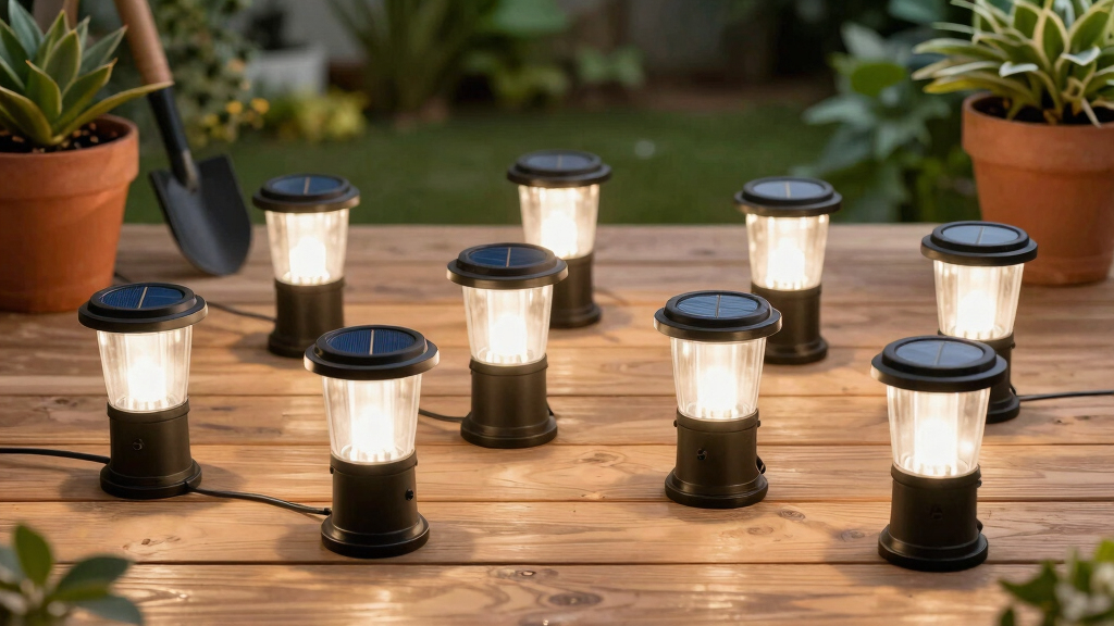solar-powered garden lights