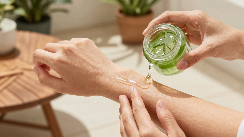 aloe vera gel for sunburn