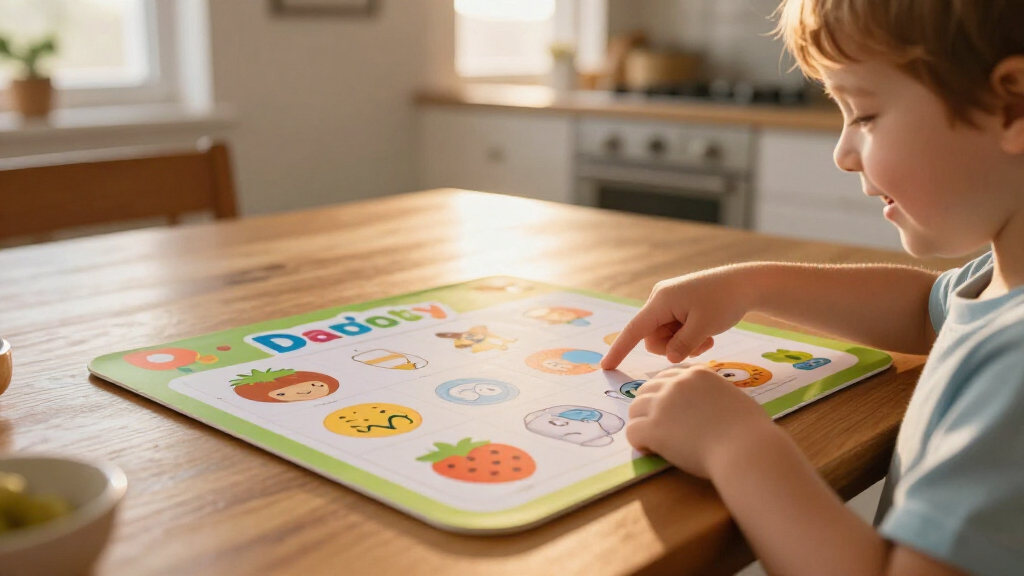 personalized kids learning placemats with name