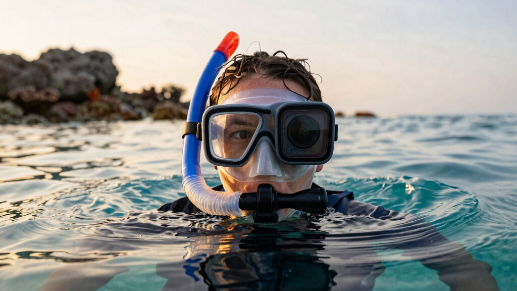 snorkel masks with gopro mounts