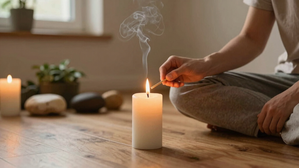 meditation and prayer candles