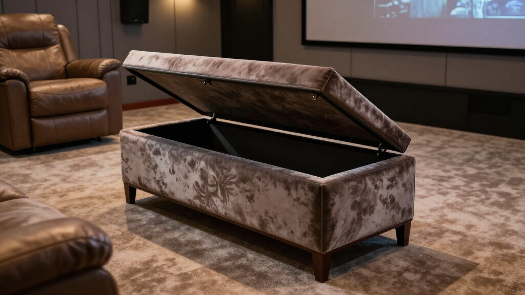 luxury storage benches for theaters