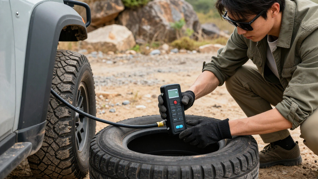 automatic tire deflators for off road tires